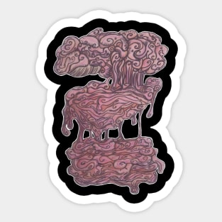 Melting Brain Sticker